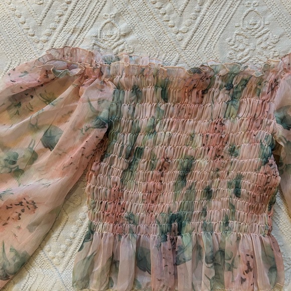 Pink floral blouse - Picture 2 of 3